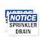 Signmission Sprinkler Drain, 7 in W x Rectangle, Vinyl Decal OS-2PACK-NS-D-57-L-18396 - alternate 1
